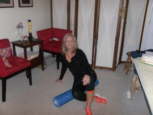 The foam roller is an excellent tool to release fascia and painful trigger points